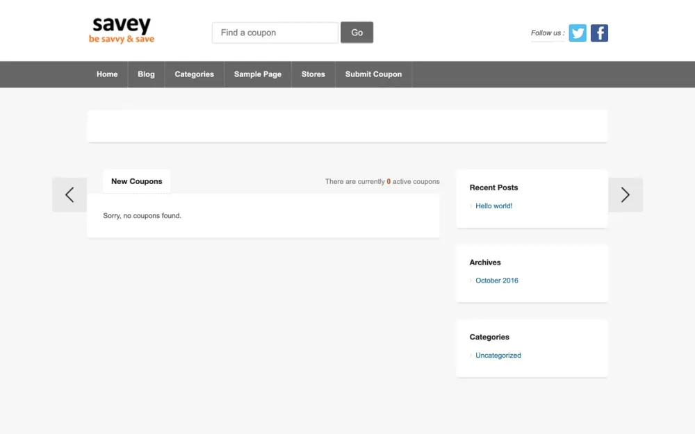 Screenshot of Savey