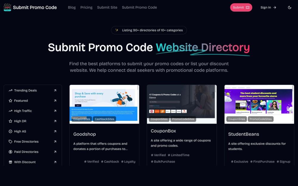 Screenshot of Goodshop